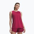 Moteriški treniruočių marškinėliai Under Armour Tech Tank Solid claret/ox blood