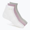 Moteriškos kojinės Under Armour Vanish 3 Pack mauve pink/titanium/purple echo