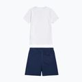 Vaikiškas komplektas New Balance Stacked Logo Tee & FT Short nb bright white 9