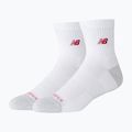 Kojinės New Balance Active Premium Crew Quarter 2 pairs white