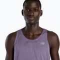 Vyriški marškinėliai New Balance Singlet Athletics candied violet heather 5