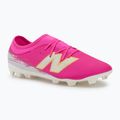 Vaikiški futbolo batai New Balance Furon Team V8 FG pink heat/sea salt/gold metallic