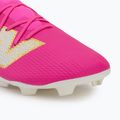 Vaikiški futbolo batai New Balance Furon Team V8 FG pink heat/sea salt/gold metallic 7