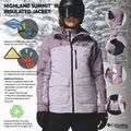 Moteriška slidinėjimo striukė Columbia Highland Summit III Insulated lavender pearl/shale purple 14