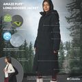 Moteriškas pūstas paltas Columbia Amaze Puff Long Hooded black 19