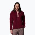 Moteriškas džemperis Columbia Benton Springs 1/2 Snap rich wine/eraser pink