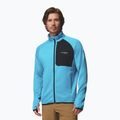 Vyriškas žygio džemperis Columbia Triple Canyon Grid Fleece Full Zip II compass blue heather/black 5