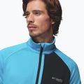 Vyriškas žygio džemperis Columbia Triple Canyon Grid Fleece Full Zip II compass blue heather/black 6