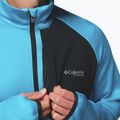 Vyriškas žygio džemperis Columbia Triple Canyon Grid Fleece Full Zip II compass blue heather/black 8
