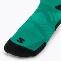 Kojinės Salomon Aero Crew dynasty green/waterfall 4