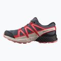 Vaikiški bėgimo batai Salomon Speedcross Waterproof grisaille/hushed violet/rouge red 9