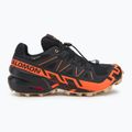 Vyriški bėgimo bateliai Salomon Speedcross 6 GTX juoda/šokiruojanti oranžinė/balta pipirai 2