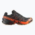 Vyriški bėgimo bateliai Salomon Speedcross 6 GTX juoda/šokiruojanti oranžinė/balta pipirai 2
