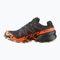 Vyriški bėgimo bateliai Salomon Speedcross 6 GTX juoda/šokiruojanti oranžinė/balta pipirai 3