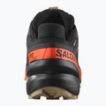 Vyriški bėgimo bateliai Salomon Speedcross 6 GTX juoda/šokiruojanti oranžinė/balta pipirai 4