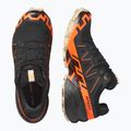 Vyriški bėgimo bateliai Salomon Speedcross 6 GTX juoda/šokiruojanti oranžinė/balta pipirai 6