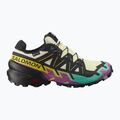 Moteriški bėgimo bateliai Salomon Speedcross 6 GTX transparent yellow/black/waterfall 8