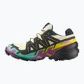 Moteriški bėgimo bateliai Salomon Speedcross 6 GTX transparent yellow/black/waterfall 9