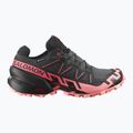 Moteriški bėgimo bateliai Salomon Speedcross 6 GTX nine iron/black/flamingo pink 2