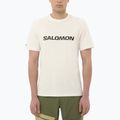 Vyriški marškinėliai Salomon Logo whisper white