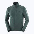Vyriškas žygio džemperis Salomon Essential Lighwarm Full Zip green gables 3