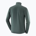 Vyriškas žygio džemperis Salomon Essential Lighwarm Full Zip green gables 4