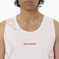 Vyriški bėgimo marškinėliai Salomon S/Lab Speed Tee lilac ash/fiery red 3