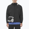 Vyriška vėjo nepraleidžianti striukė Salomon Outwind Full Zip gilios juodos spalvos