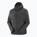 Vyriška vėjo nepraleidžianti striukė Salomon Outwind Full Zip gilios juodos spalvos 7
