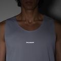 Vyriški bėgimo marškinėliai Salomon Sense Aero Singlet GFX trade winds 6