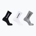 Kojinės Salomon Everyday Lite Crew 3 pack black/white/frost gray