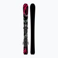 Vaikiškos kalnų slidės + apkaustai Salomon QST Jr Black XS + C5 GW black/neon punch