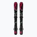 Vaikiškos kalnų slidės + apkaustai Salomon QST Jr Black XS + C5 GW black/neon punch 2