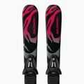 Vaikiškos kalnų slidės + apkaustai Salomon QST Jr Black XS + C5 GW black/neon punch 5