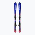 Vaikiškos kalnų slidės + apkaustai Salomon Equipe Jr S + C5 GW race blue/equipe red