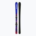 Vaikiškos kalnų slidės + apkaustai Salomon Equipe Jr M + C5 GW race blue/equipe red 3