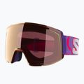 Slidinėjimo akiniai Salomon Skarn Prime Sigma S2+S1 ultra violet/sigma copper/sigma clear pink