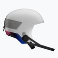Vaikiškas slidinėjimo šalmas Salomon Equipe Fis + Chinguard Jr white/race blue 3