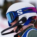 Vaikiškas slidinėjimo šalmas Salomon Equipe Fis + Chinguard Jr white/race blue 7