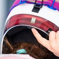 Vaikiškas slidinėjimo šalmas Salomon Equipe Fis + Chinguard Jr white/race blue 9