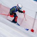 Vaikiškas slidinėjimo šalmas Salomon Equipe Fis + Chinguard Jr white/race blue 10