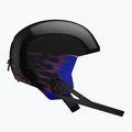 Vaikiškas slidinėjimo šalmas Salomon Equipe Fis + Chinguard Jr black/flames 3