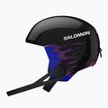 Vaikiškas slidinėjimo šalmas Salomon Equipe Fis + Chinguard Jr black/flames 4