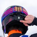 Vaikiškas slidinėjimo šalmas Salomon Equipe Fis + Chinguard Jr black/flames 7