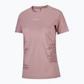 Moteriški bėgimo marškinėliai Salomon Sense Aero GFX Tee SS antler/chocolate fondant 3