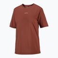 Moteriški bėgimo marškinėliai Salomon Shakeout Core SS Tee burnt umber 4