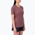 Moteriški bėgimo marškinėliai Salomon Courtney Tee SS rose taupe