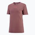 Moteriški bėgimo marškinėliai Salomon Courtney Tee SS rose taupe 3