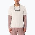 Vyriški bėgimo marškinėliai Salomon Shakeout Core GFX SS Tee whisper white/pink frosting