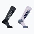 Slidinėjimo kojinės Salomon S/Access 2-Pack anthracite/sweet lavender